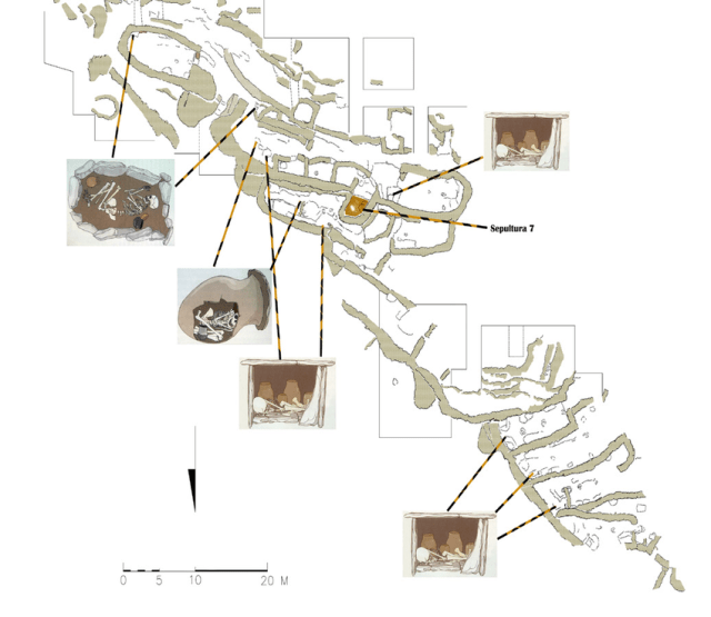 Penalosa Figura-2-Ubicacion-de-las-sepulturas-en-el-interior-del-poblado-de-Penalosa
